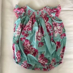 Smocked Auctions baby girl bubble